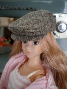 1/6 doll: hunting cap　お人形のハンチング