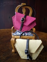 Genuine leather handbags for 1/6 size dolls　1/6サイズドールの本革ハンドバッグ