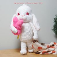Amigurumi White Lop Bunny  白い垂れ耳うさぎのあみぐるみ