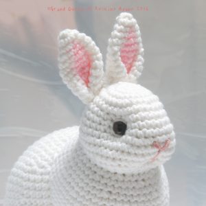 Amigurumi Realistic White Bunny 本物みたいな白いうさぎのあみぐるみ